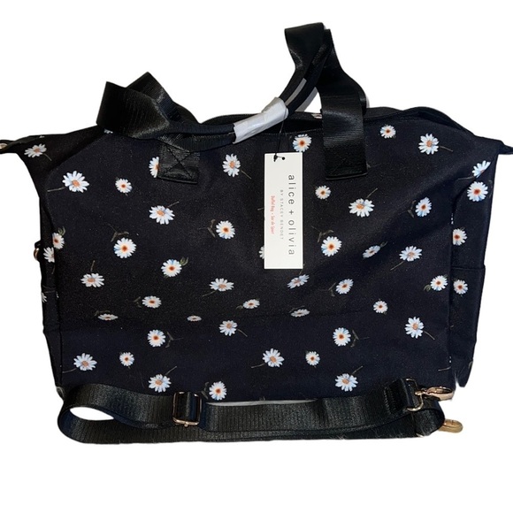 NWT Alice + Olivia By Stacey Bendet Floral Duffel Bag - Picture 1 of 5